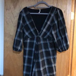 Free people plaid minidress